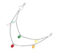 BELLIFFY Chaîne de pantalon en métal avec pendentif poivre coloré : ceinture style punk hip-hop - Accessoires de mode élégants pour jeans et robes