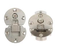 BELLIFFY Charnière Meuble la Cuisine Mouvement Fluide et Grand Angle D'ouverture en Alliage de Zinc, Charnières Invisibles Pliables 2pcs pour Meubles