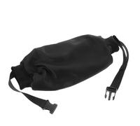BELLIFFY Chaufferette en Polyester et Coton Noire Poche à Fermeture Éclair pour Main et Sangle Réglable, Isolation Thermique pour Randonnée et Sports D'extérieur