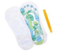 BELLIFFY Chaussettes d'Acupression en Spandex Respirant Schémas de Réflexologie Taille Unique Unisexe 1 Paire - Massage Plantaire pour Fatigue Soins Thérapeutiques et Bien-Quotidien