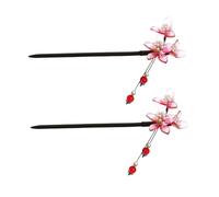 BELLIFFY Cheveux Chinois Rétro Baguette Épingle Porte-chignon Cheveux 2pcs Style Femmes Vintage