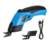 BELLIFFY Ciseaux Électriques sans Fil 3,6v pour Tissu et Carton Lames en Acier au Manganèse Double Tête, Batterie Rechargeable 2000mah, Outil Portatif Polyvalent pour Couture et Artisanat