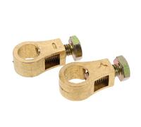 BELLIFFY Clips de Bornes de Batterie en Cuivre Étamé Massif Connecteurs Universels pour Bornes Positive et Négative Accessoires Auto pour Voiture Camion et Bateau Pince de Batterie