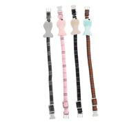 BELLIFFY Collier De Chat Créatif De 4pcs avec Décor De Poisson De Dessin Animé Accessoires pour Animaux De Compagnie Réglable
