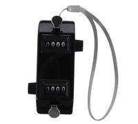 BELLIFFY Compteur manuel double avec deux fonctions de comptage - Clic mécanique portable pour baseball, golf et événements sportifs - Compact et durable - Chiffres lisibles - Noir