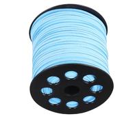 BELLIFFY Cordelette en Simili Daim Bleu 2,6 Mm pour Bracelet DIY, 90 M pour Bijoux et Création de Colliers, Fil à Tricoter et Accessoires de Bijouterie