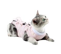 BELLIFFY Costume de Récupération en Coton pour Chatons et Chats, Anti-léchage, Prévention des Chutes de Vêtements, Stabilité Post-opératoire