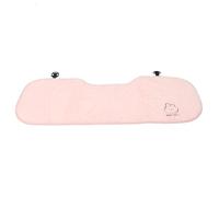 BELLIFFY Coussin De Siège Automobile Peluche Épaisse Housse De Siège Rose Forme De Lapin Coussin Moelleux Pour Hiver Avec Support Antidérapant