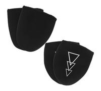 BELLIFFY Couvre-Chaussures de Vélo Imperméables en Néoprène Demi-Chaussure Taille Unique Protection Orteils Résistante à L’Usure Triangle Réfléchissant VTT et Vélo de Route Lot de 2