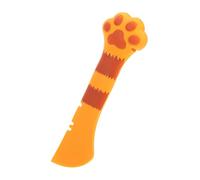 BELLIFFY Cuillère Mélangeuse Portable Silicone pour Alimentation De Chat Ouvre-boîte Et Cuillère pour Pâtée Accessoire Pratique pour Animaux De Compagnie Orange
