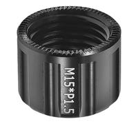 BELLIFFY Écrou de Moyeu D'essieu de Vélo en Alliage D'aluminium, Filetage Traversant M15x1.5, Accessoire de Rechange pour VTT et Vélo Électrique, Fixation Précise et Robuste pour Roue