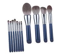 BELLIFFY Ensemble Complet De Pinceaux De Maquillage 11 Outils Dont Un Pinceau Surligneur Pour Les Niveaux De Maquillage Facile À Nettoyer