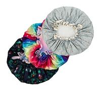 BELLIFFY Ensemble De Bonnets De Pour Femmes 3 Pièces Respirants Avec Bande Élastique Élégants Bonnets Pour Le Séchage Des Cheveux