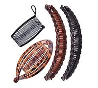 BELLIFFY Ensemble De Pinces À Cheveux Banane Peignes À Cheveux Pour Femmes 8 Pièces Peigne Banane Pour Queue De Cheval Accessoires De Coiffure Élégant Et