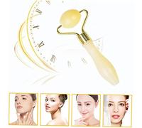 BELLIFFY Ensemble De Rouleaux De Jade Pour Le Visage Et Les Yeux Outil De Soins De La Peau Gua Sha Jaune