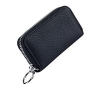 BELLIFFY étui à clés Voiture Or Mousqueton Manille Titulaires Titulaire de la Carte Devant Boucle Anneaux Rangement clé Rangement Clef Boite à Clef Key Case Boite à clé Black