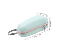 BELLIFFY Étui Rigide Compact pour Rasoir Électrique Fruité, Pochette de Rangement Antichoc en Tissu Oxford, Léger et Portable, Organisateur de Voyage pour Rasoirs, Câbles et Accessoires,