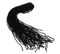 BELLIFFY Extensions De Dreadlocks Noires Fines Rajouts Afro Hip-hop Pour Femmes Confortables Et Naturels Idéales Pour Parties Et Événements Cosplay