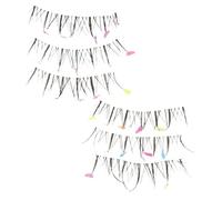 BELLIFFY Faux Cils Forme De Cœur Pour Cosplay Et Halloween Extensions De Cils Colorées Adaptées Aux Fêtes Et Représentations Sur Scène