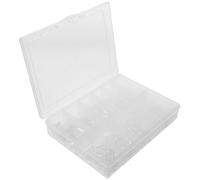 BELLIFFY Faux Ongles Carrés Courts Transparents 600 Pièces Demi-couvrance Acrylique pour Manucure Professionnelle à Domicile, Capsules Gel Extra Courtes, Conseils Ongles Salon