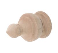 BELLIFFY Finial Bois Massif Non Peint Chapeau de Poteau Décoratif pour Main Courante Escalier Colonne de Clôture Tête de Lit Accessoire Robuste pour Décoration Intérieure et Mobilier