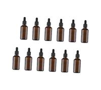 BELLIFFY Flacon Compte-gouttes En Verre De 20 Ml Flacon Rechargeable Sous- Format Voyage Marron Pour Tonique Liquide Pour Les Muscles Du Bas