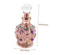 BELLIFFY Flacon De Parfum Portable Rechargeable 15 Ml En Verre Rose Doré Mini Flacon Pulvérisateur Vide Pour Voyage Extérieur Paquet à Main