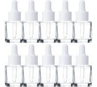 BELLIFFY Flacons d'Huiles Essentielles Compte-Gouttes 20 Ml en Verre, Lot de 10 Bouteilles Rechargeables Étanches, Adaptés pour Usage Personnel et Partage Familial