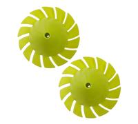 BELLIFFY Green blower blade, plastic impeller blade for blower, 2pcs, light green, compatible with Ryobi P2108 and P21081 18V cordless style, improves cleaning power and boosts airflow,