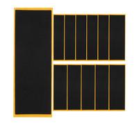 BELLIFFY Grip en Mousse pour Fingerboard 12 pièces Ruban adhésif antidérapant Facile à Coller Accessoires Skateboard de Doigts pour Jeux et Jouets Noir 4.33X1.50X0.04In
