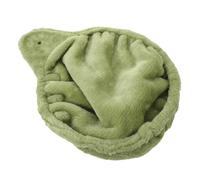 BELLIFFY Hamac Suspendu pour Chat 33 CM Vert en Flanelle Douce Accessoire pour Arbre à Chat Lit de Sieste Moelleux et Amovible Perchoir de Remplacement pour Petits Animaux