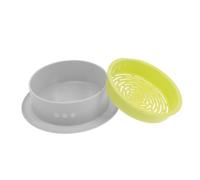 BELLIFFY Jardinière Ronde pour Herbe à Chat Inddor Étui De Plantation Hydroponique pour Herbe à Chat Bac De Culture sans Terre pour Domestique
