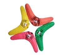 BELLIFFY Jouet à Mâcher pour Chiens Lot de 4 Fléchettes en Caoutchouc Jouet Interactif pour Animaux de Compagnie Nettoyage des Dents Molaires