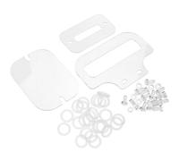 BELLIFFY Kit Accessoires Cage Hamster en Plastique Transparent avec Vis et Boulons en Plastique, Fixation Stable pour Cage Acrylique, Compatible DIY Habitat Petits Animaux, Usage