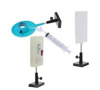 BELLIFFY Kit D’Expérimentation Optique avec Lentille Zoom Remplie D’Eau Matériel Pédagogique pour Enseignement Physique Expérience Scientifique de Réfraction Outil de Mesure Focale pour