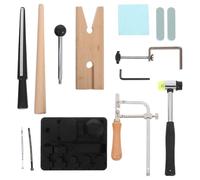 BELLIFFY Kit de Fabrication Anneaux Métal Robuste avec Outils de Cintrage Mesureur et Maillet Caoutchouc pour Création de Bagues DIY Anneaux de Cuillère et Élargisseur