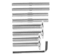 BELLIFFY Kit de Vis pour Poteau Griffoir Chat Boulons Plats et Doubles Extrémités de Rechange avec Clé pour Fixation Stable