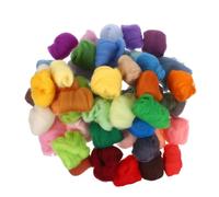 BELLIFFY Laine à Feutrer à L'Aiguille 50 Pièces 50 Couleurs Assorties 3 G par Couleur Fibre de Laine Cardée Douce pour Feutrage Fait Main Loisirs Créatifs et Kit de Feutrage pour