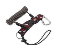 BELLIFFY Lanière de Plongée Anti-Perte avec Boucle à Dégagement Rapide Sangle Spirale Résistante en Acier Inoxydable Dragonne pour Appareil Photo de Plongée sous-Marine Visibilité