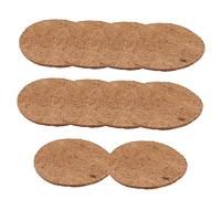 BELLIFFY Lot de 10 Coussins pour Nid de Pigeon en Palmier Naturel Respirant 21 Cm, Tapis D'œufs de Pigeon Anti-humidité pour Élevage D’Oiseaux Nicheurs et Petits Volatiles