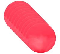 BELLIFFY Lot de 10 Films Diffuseurs de Lumière Auto-adhésifs Rouge, Diamètre 12 Cm, Filtres Correcteurs de Couleur Chaude en Plastique pour Éclairage LED, Spots Encastrés et