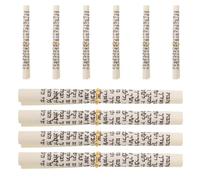 BELLIFFY Lot de 10 Ornements Religieux en Forme de Rouleau pour Porte juive, Rouleau de bénédiction de Maison juive, décoration pour ménages juifs et Housewarming, Beige, Papier et Corde,