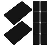 BELLIFFY Lot de 10 Porte-étiquettes en Plastique Noir pour Pâtisseries, Étiquettes de Rayon Compactes et Légères, Support pour Codes Qr, pour Présentoirs à Gâteaux et Bacs de Rangement