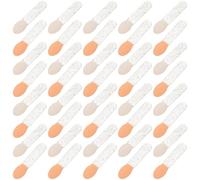 BELLIFFY Lot de 100 Applicateurs Maquillage en Acrylique, Petit Pinceau Estompeur pour Ombre à Paupières, Design Portable et Léger pour Retouches et Partage