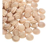 BELLIFFY Lot de 100 Bouchons pour Trous de Vis Meubles en Bois de Hêtre 15 Mm X 10 Mm, Bouchons Réutilisables Décoratifs pour Escalier, Cache-raccords Robustes pour Bricolage
