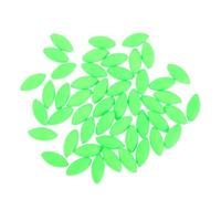 BELLIFFY Lot de 100 Set de Flotteurs de Pêche à la Carpe en Mousse Verte Mini Flotteurs Ovales 63 X 132 MM Accessoires de Pêche Polyvalents pour Eau Douce et Eau Salée