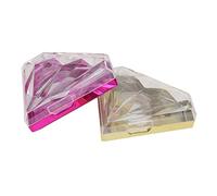 BELLIFFY Lot De 2 Boîtes De Rangement Pour Faux Cils En Forme De Diamant Organiseur Pour Faux Cils Étui De Rangement Pour Fournitures De Maquillage