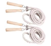 BELLIFFY Lot de 2 Cordes à Sauter Tressées en Coton pour Groupes Longueurs 5 M et 3 M Corde à Sauter D’Équipe Multijoueur pour Jeux en Extérieur École et Activités Sportives Collectives