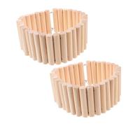 BELLIFFY Lot De 2 Échelles en Bois pour Petits Animaux, Jeu D’Escalade en Bois 6x40 Cm, Accessoire pour Hamster, Chinchilla Et Cage D’Oiseaux, Jouet pour Rongeurs Actifs Et Cages Adaptées