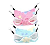 BELLIFFY Lot De 2 Hamacs pour Hamster Jouets pour Hamster Nids Confortables pour Nid Suspendu pour Lit Suspendu pour Animal De Compagnie Hamac pour Rat Petit Hamac